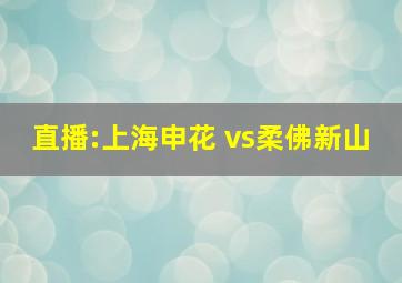 直播:上海申花 vs柔佛新山